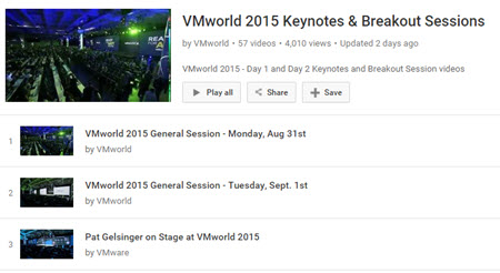 VMworld 20145 Free Sessions