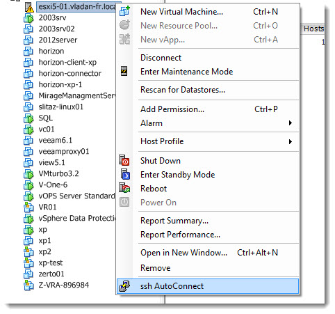 SSH Auto Connect to ESXi