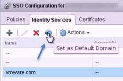 VMware vSphere 5.5 - SSO Config with default identity source