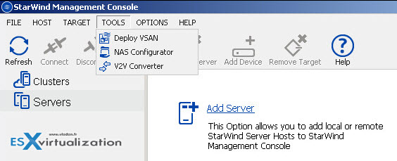 Starwind Virtual SAN User Interface