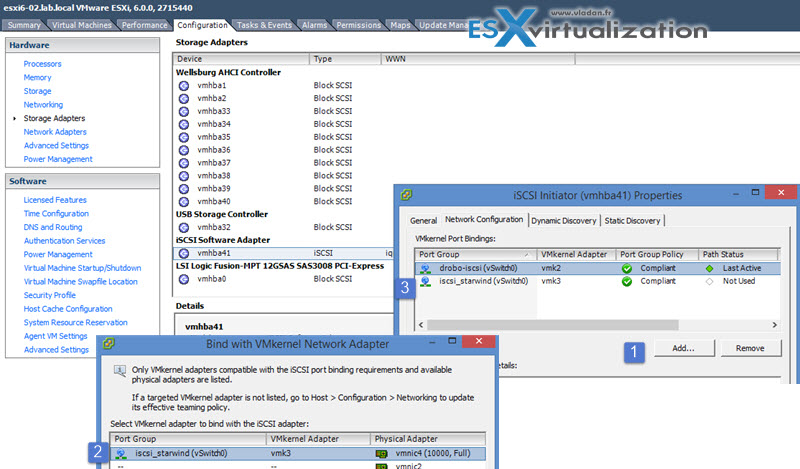 Configure Starwind iSCSI Adapter