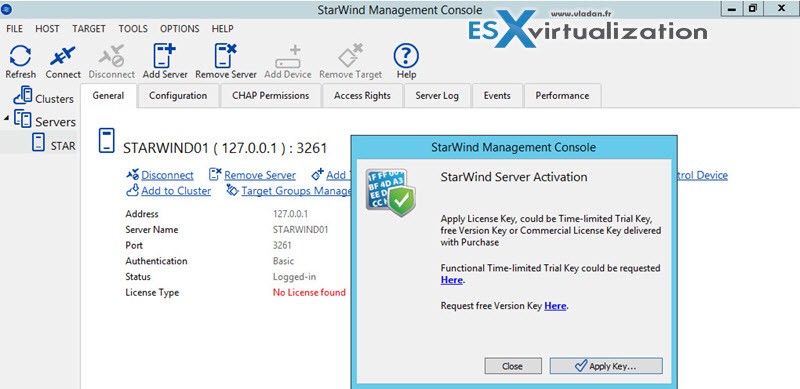 Apply Starwind License