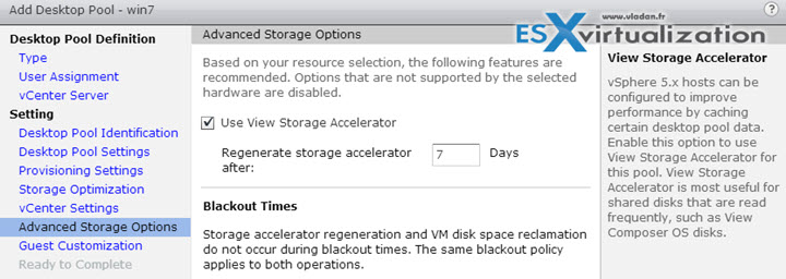 Horizon View Storage Accelerator