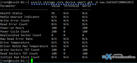 ESXii CLI Commands - Storage