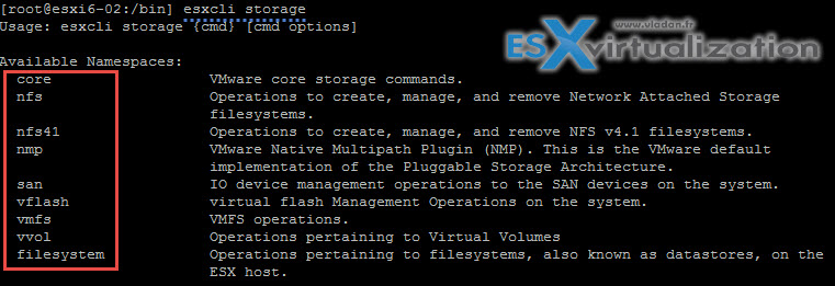 ESXi commands