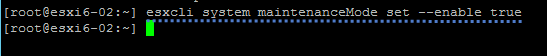 VMware ESXi commands - Maintenance mode