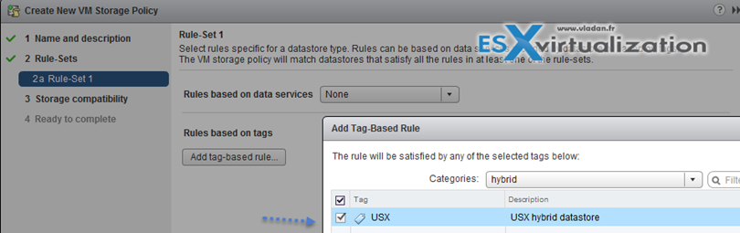 Create a TAG based rule