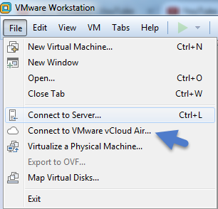 vCloud Air connection in VMware Workstation 11