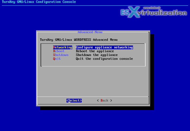 Setup WordPress through Turnkey Linux Appliance