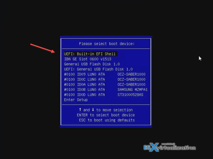 How to upgrade LSI 3008 via UEFI