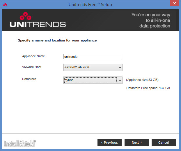 Unitrends FREE Virtual Backup