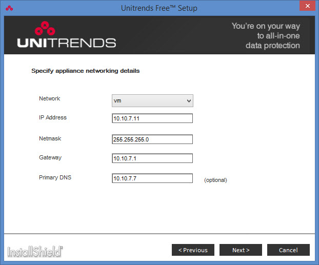 Unitrends FREE Virtual Backup