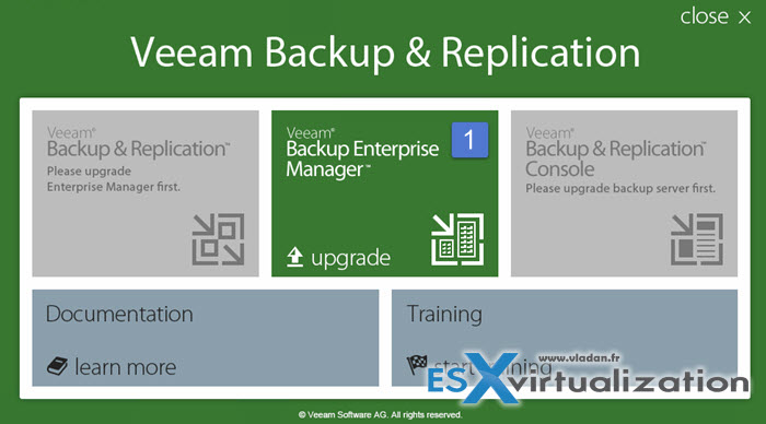 Upgrade to Veeam 9