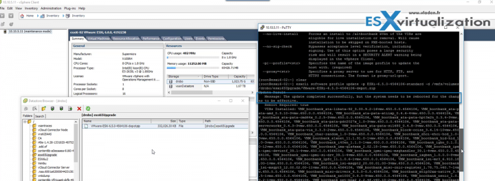 Upgrade ESXi 6.0 to ESXi 6.5 via VMware Offline Bundle