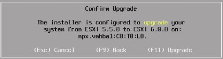 Upgrade ESXi 5.x to ESXi 6.0 via ISO