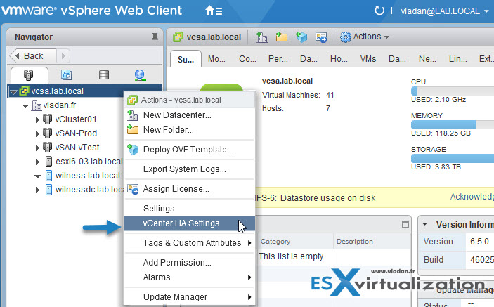 How to configure vCenter HA with Basic Option
