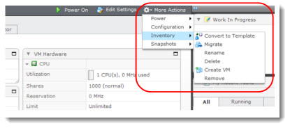 vCenter as a Linux VM accessible through Web browser and Flesk interface.