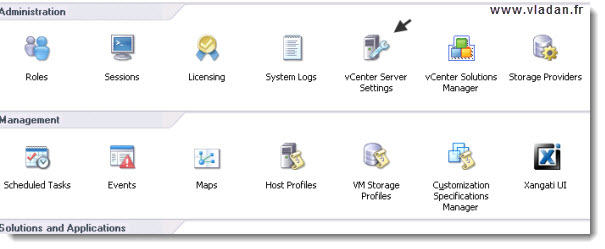 vCenter settings to send alarms to Xangati for automatic DVR Recordings