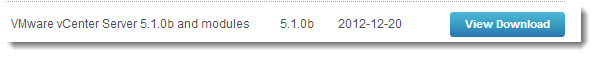 vCenter 5.1.0b