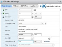 Virtual Flash Read Cache - config per VMDK