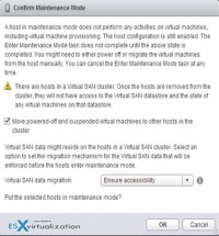 vSAN Maintenance mode