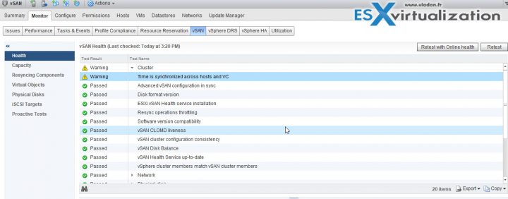 vSAN health check