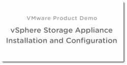 vSphere storage appliance