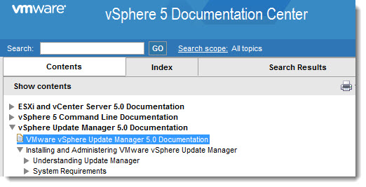 VMware vSphere update manager 5.0