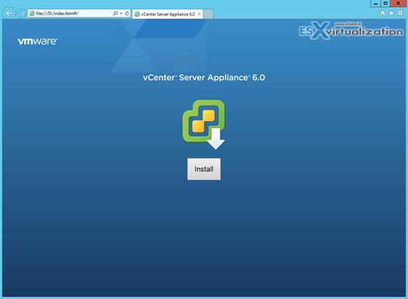 Installation vCenter 6.0 VCSA