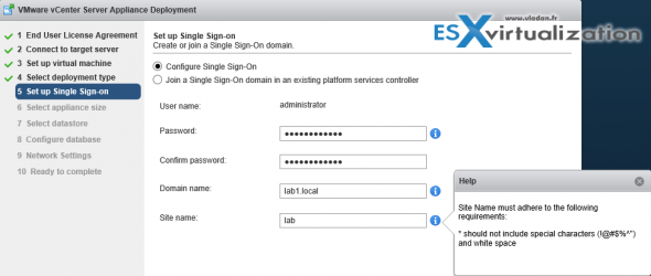 Installation vCenter 6.0 VCSA