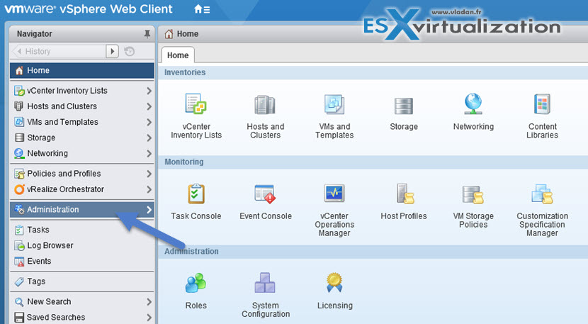 Configure vCenter server 6 after installation