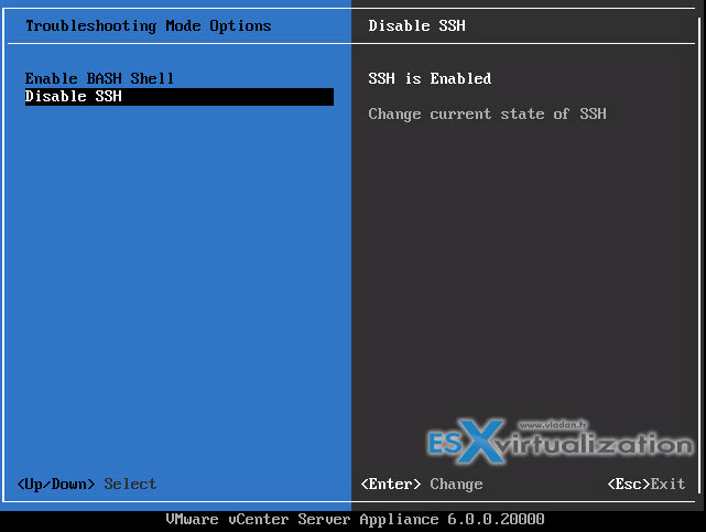 VMware VCSA - 3 ways to activate SSH