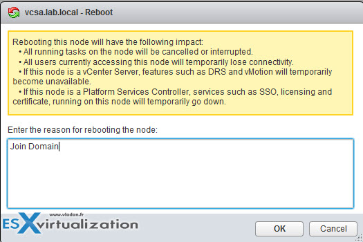 VMware VCSA - How to Join Domain