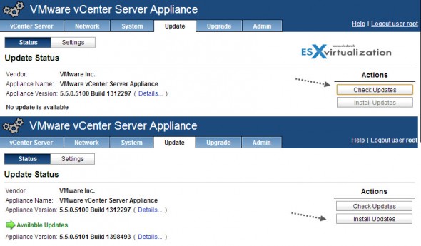 VCSA 5.5 upgrade process