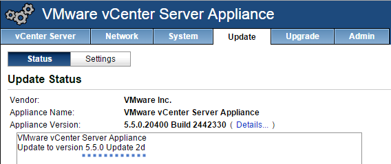 VCSA 5.5 Update 2d