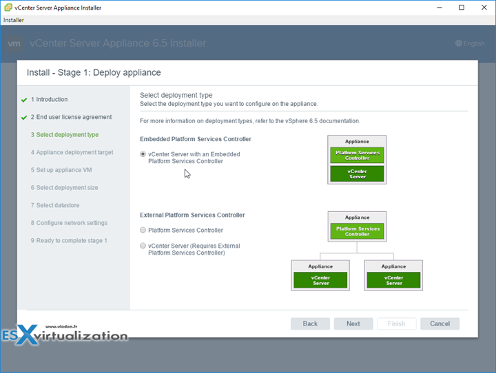 How to deploy VMware VCSA 6.5