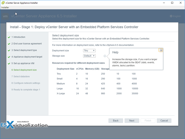 How to deploy VMware VCSA 6.5 clean