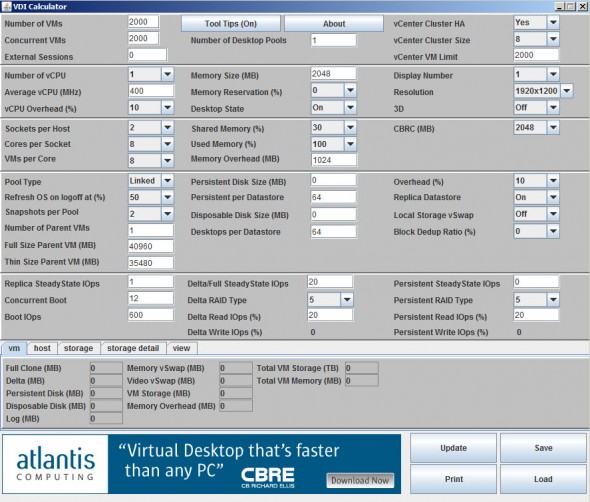 VDI Calculator