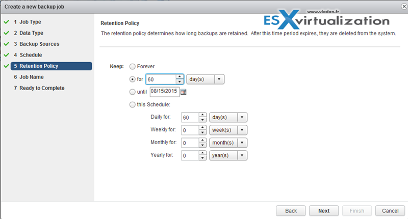 VMware VDP - Create first backup job