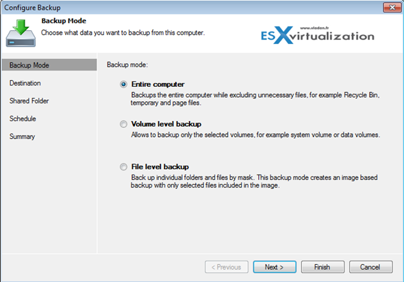 Veeam Endpoint Backup