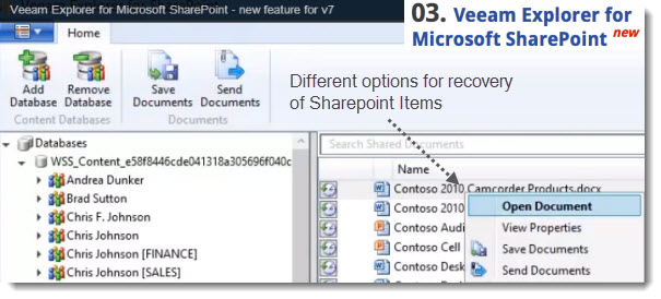 Veeam Explorer For Microsoft Sharepoint