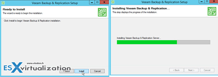 But in this case you don't have to re-enter the license as we did that already previously. This is only necessary if you don't instaling the Veeam Enterprise Manager but only the standalone Veeam Backup and Replication Server.