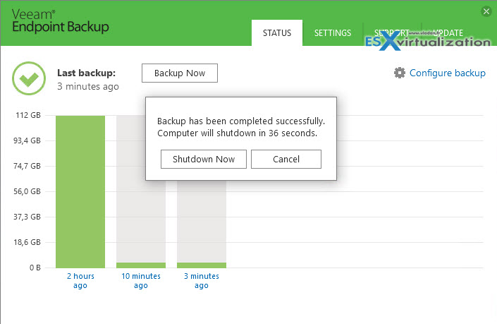 Veeam Endpoint Backup 1.1