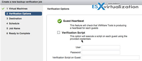 VDP 5.5 advanced - backup verfification