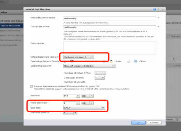 Virtual Hardware 10 support in vCD 5.5