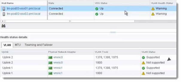 vSphere Network Health Check