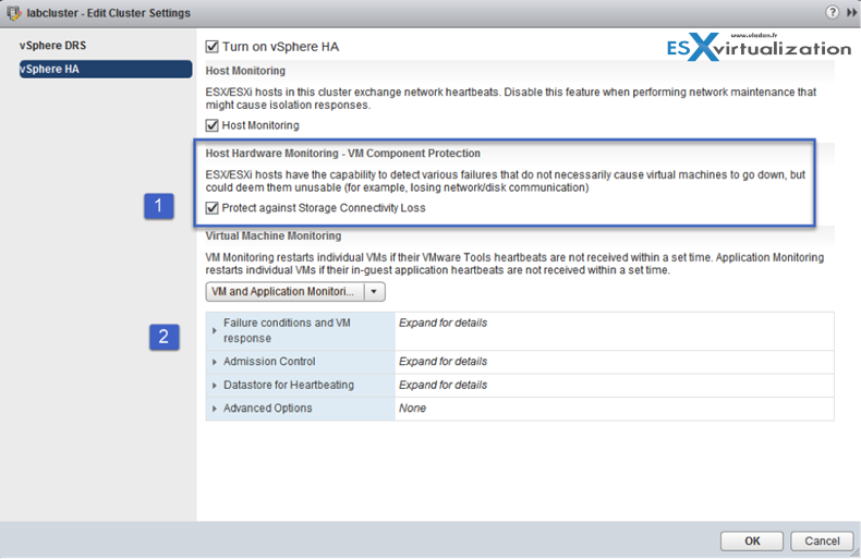 VMware VMCP component protection