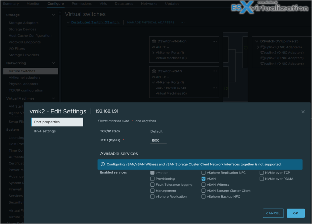 Vmkernel Adapter Rename Devicename VCP-VVF Administrator Study Guide: Objective 4.1 - VVF: Deploy and ...