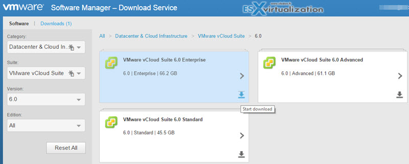 vSphere 6 Download - with a free application called VMware Software Manager