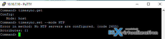 VMware VCSA - Configure NTP